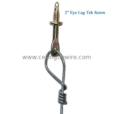 3'' Zinc Pre Tied Ceiling Wire With Pin And Clip With Eye Lag Self Drilling Screw
